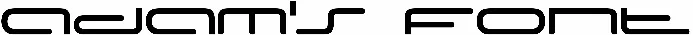 Adam's Font