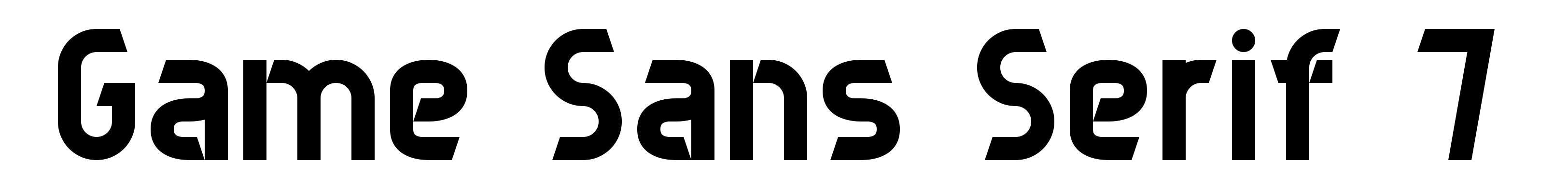 Game Sans Serif 7