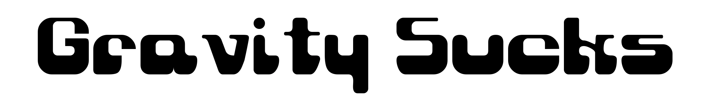 Gravity Sucks