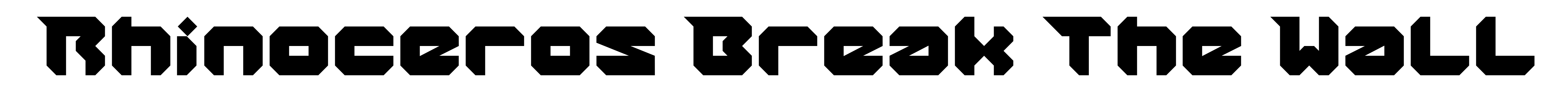 Rhinoceros Break The Wall