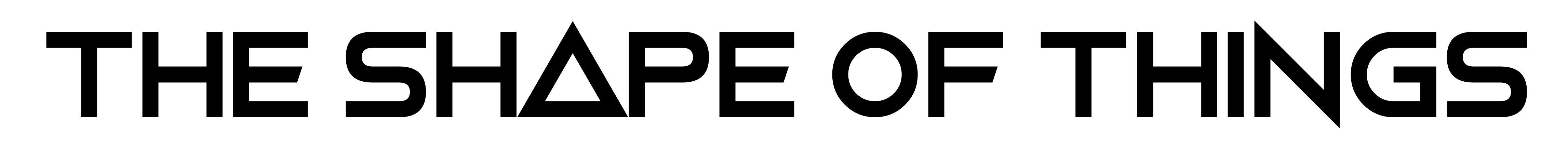 The Shape Of Things