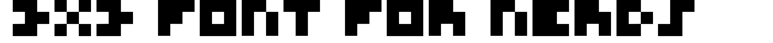 3x3 Font for Nerds