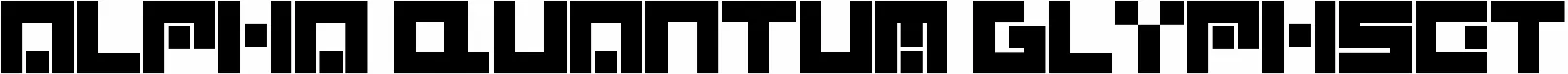 Alpha Quantum Glyphset