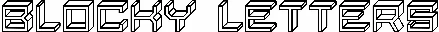 Blocky Letters