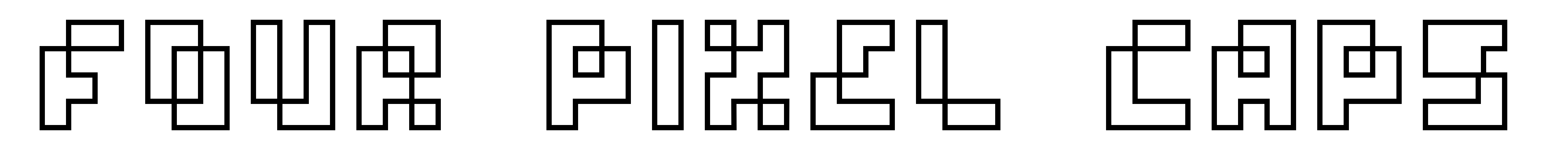Four Pixel Caps