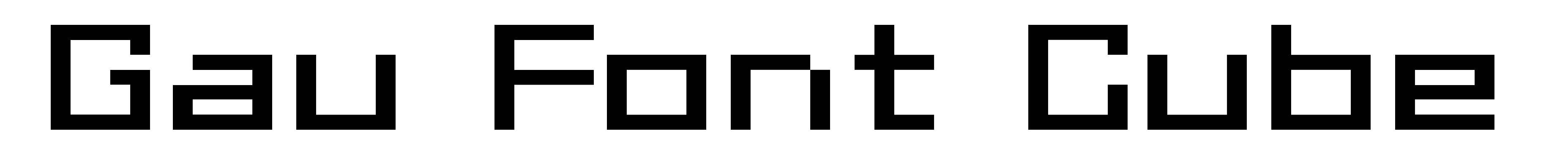Gau Font Cube
