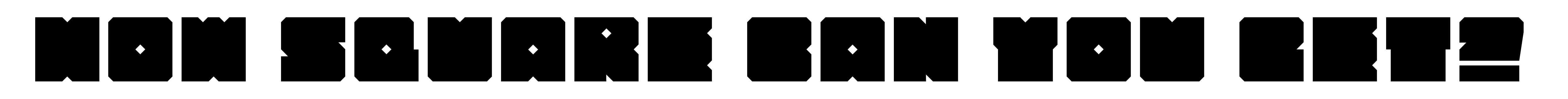 How Square can you get?