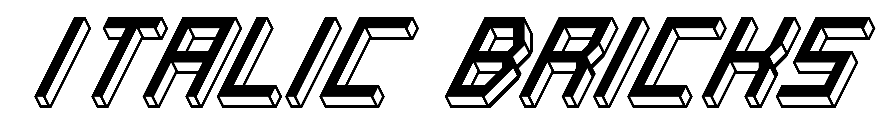 Italic Bricks