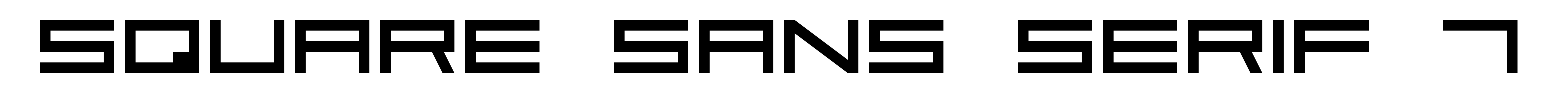 Square Sans Serif 7