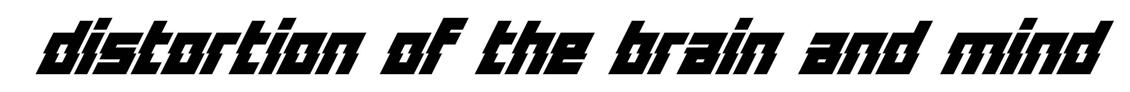 Distortion Of The Brain And Mind