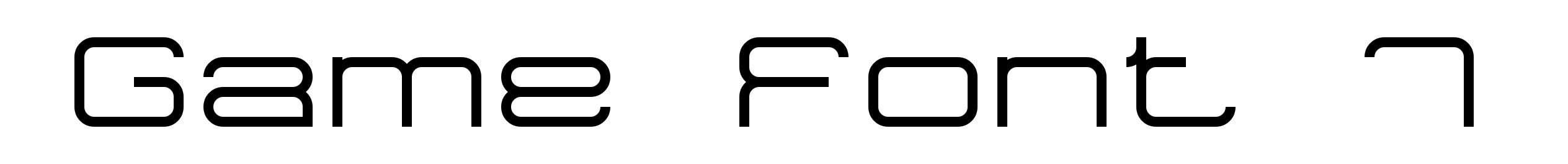 Game Font 7