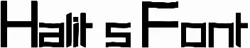 Halit's Font