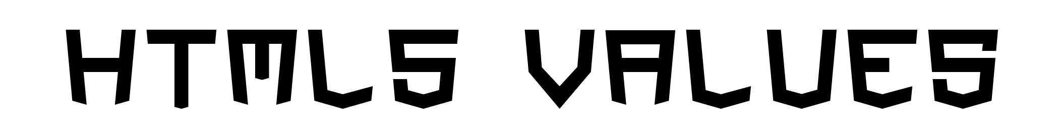HTML5 Values