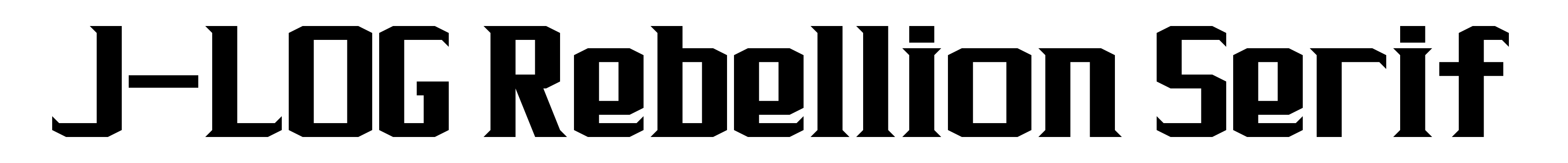 J-LOG Rebellion Serif