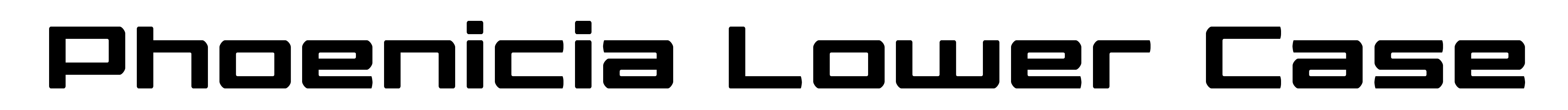 Phoenicia Lower Case
