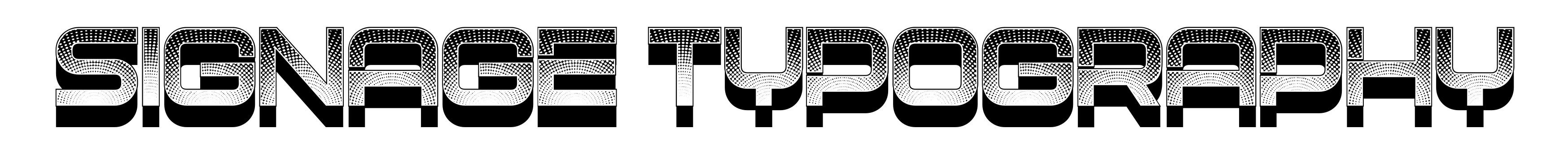 Signage Typography