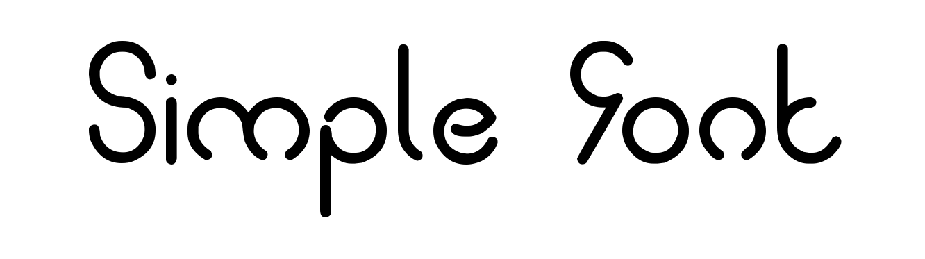 Simple Font