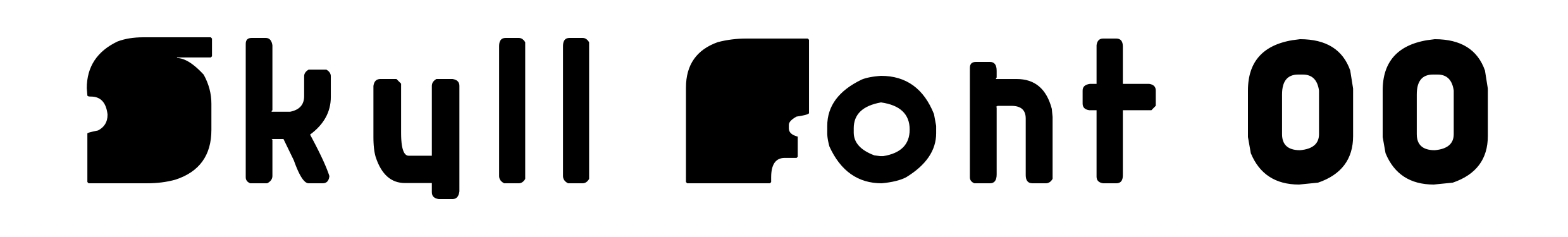 Skull Font 00