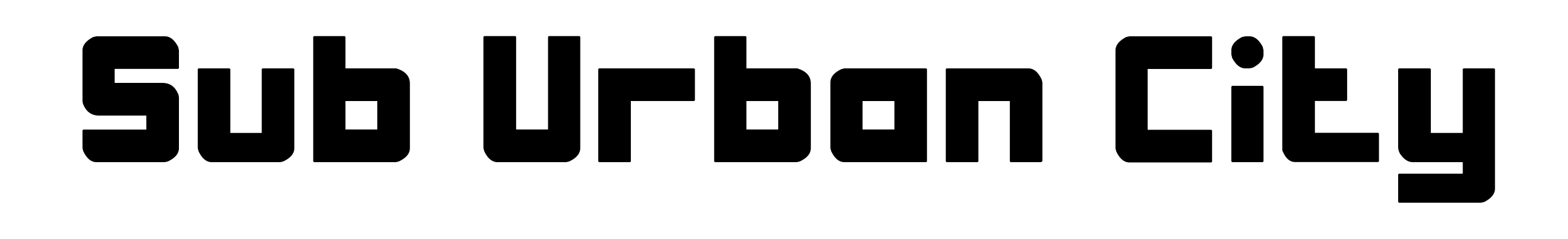Sub Urban City