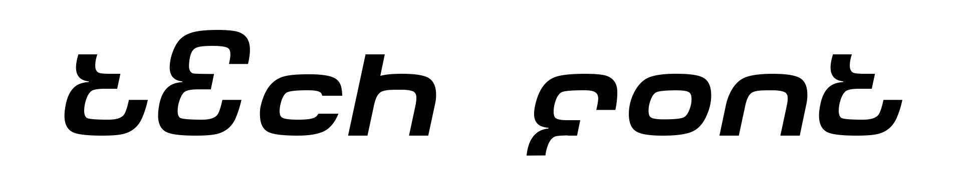 Tech Font