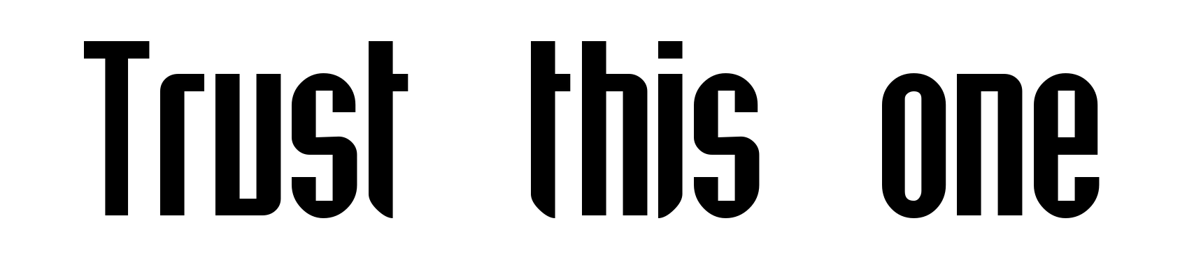 Trust this one