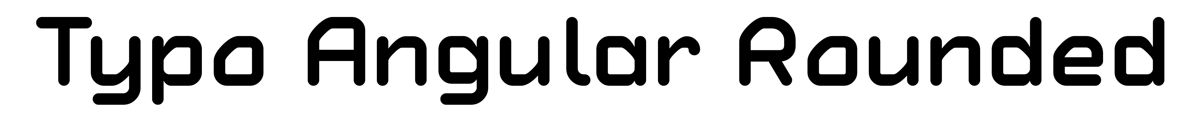 Typo Angular Rounded
