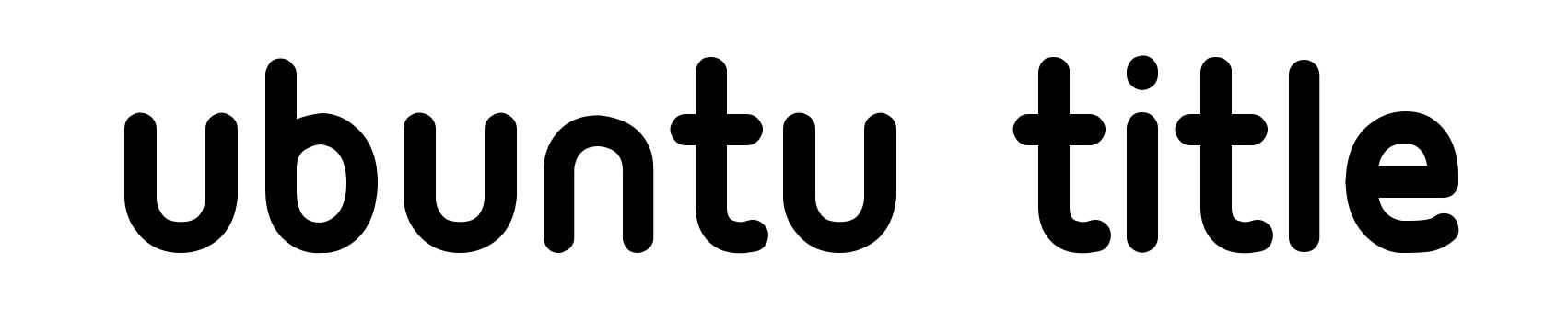 Ubuntu Title