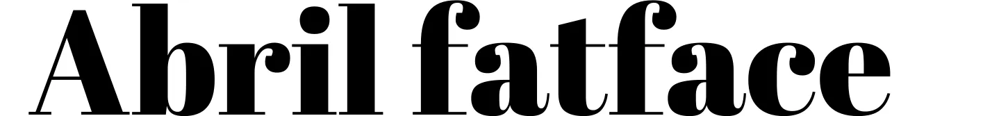 Abril fatface
