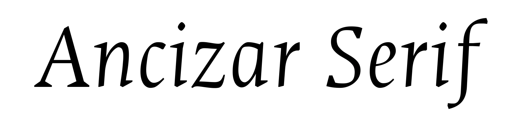 Ancizar Serif