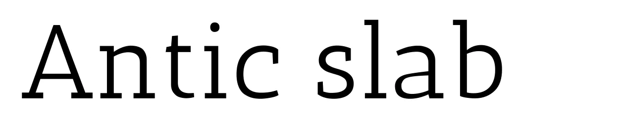 Antic slab