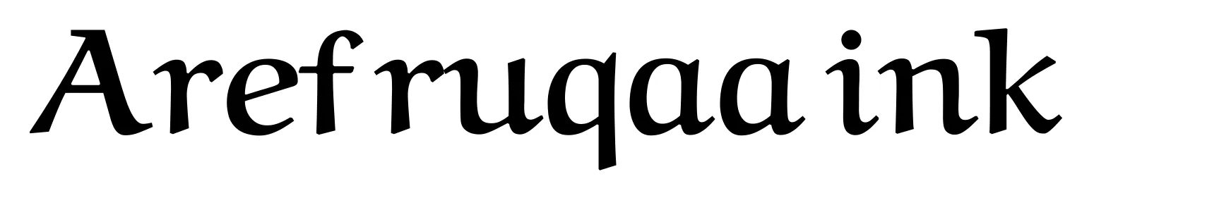 Aref ruqaa ink