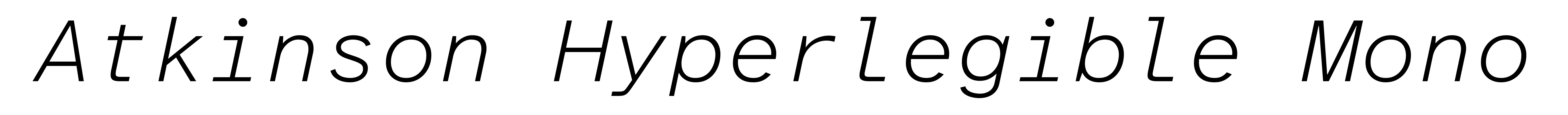 Atkinson Hyperlegible Mono