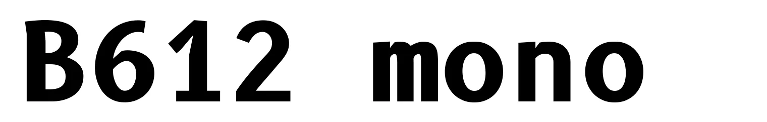 B612 mono
