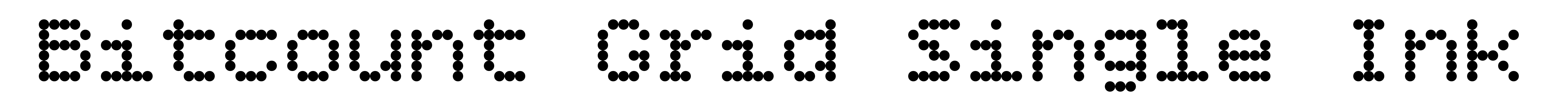 Bitcount Grid Single Ink