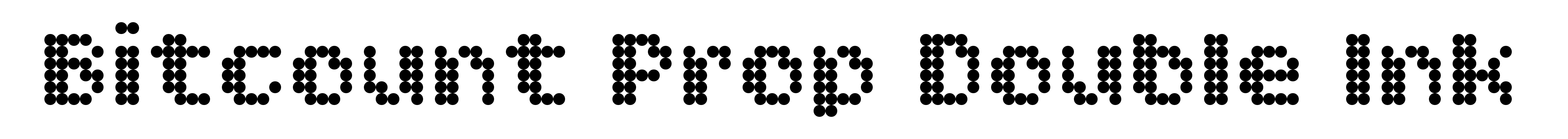 Bitcount Prop Double Ink