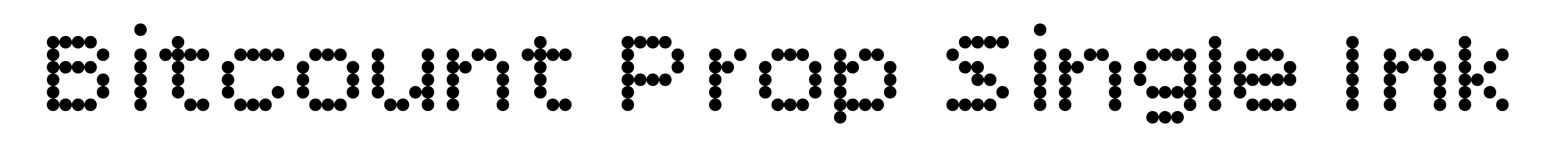 Bitcount Prop Single Ink
