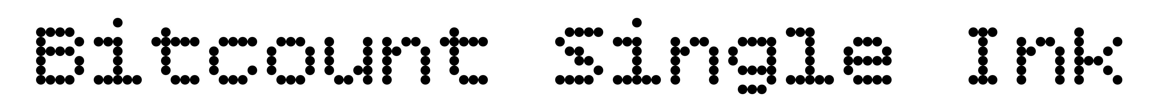Bitcount Single Ink