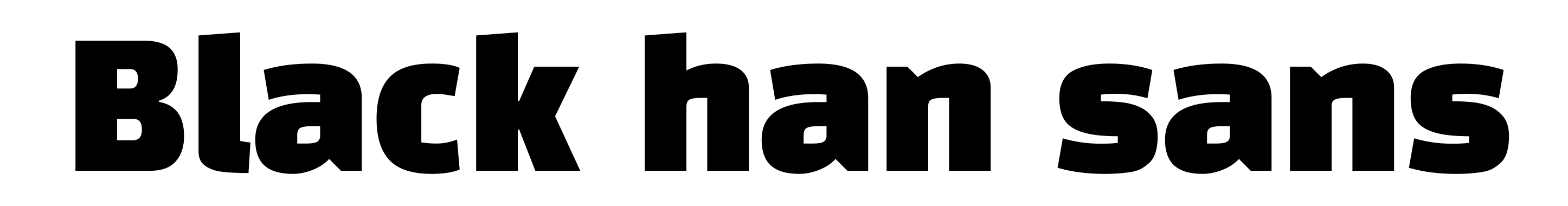 Black han sans