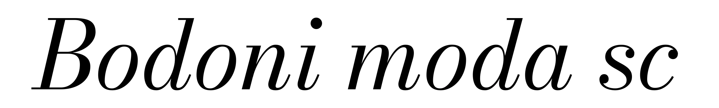 Bodoni moda sc