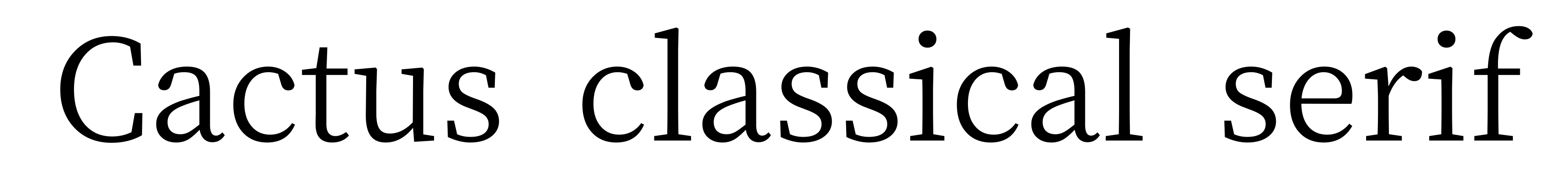 Cactus classical serif