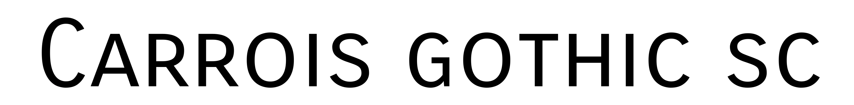 Carrois gothic sc