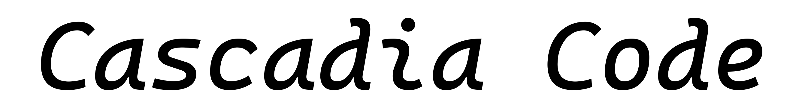 Cascadia Code