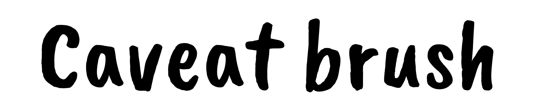 Caveat brush