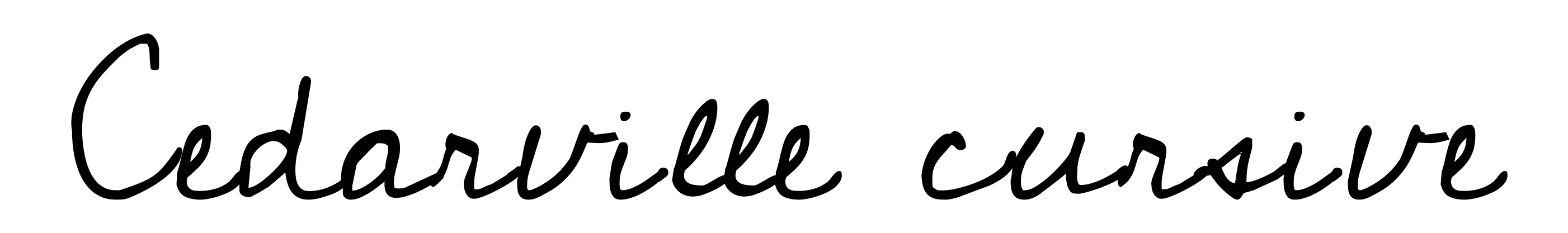 Cedarville cursive