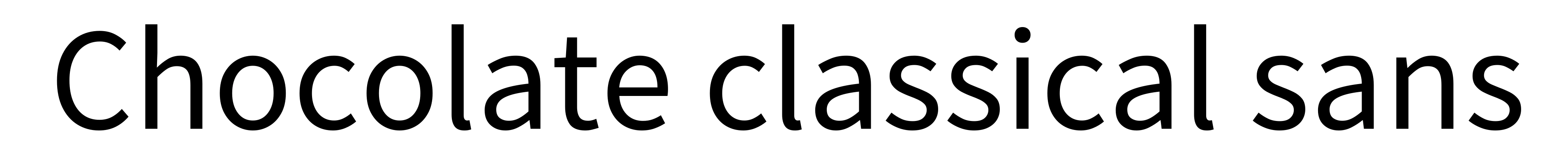 Chocolate classical sans