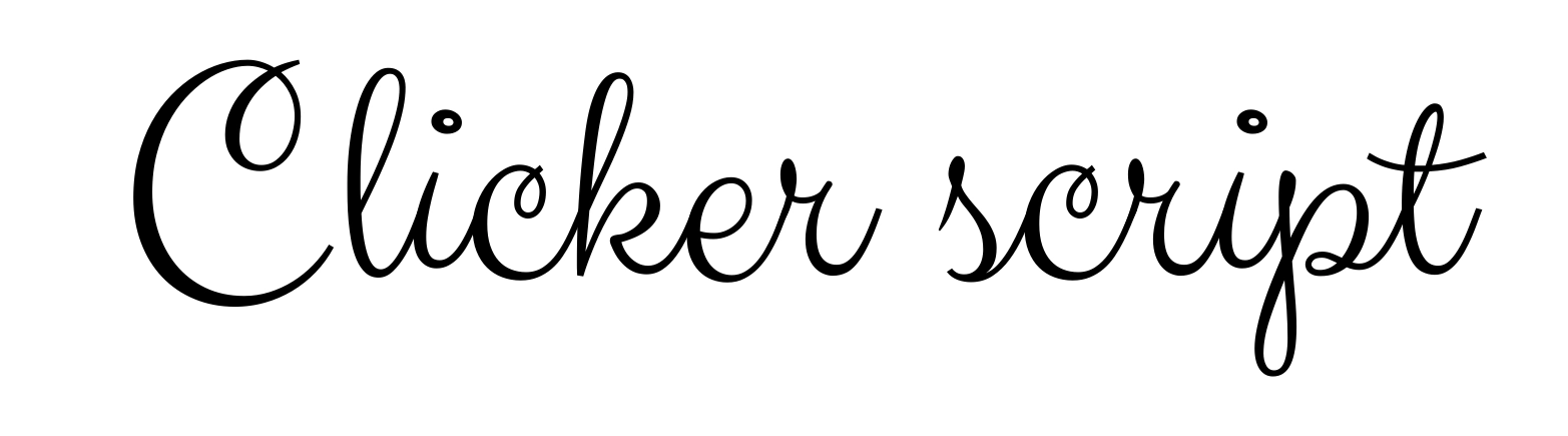 Clicker script