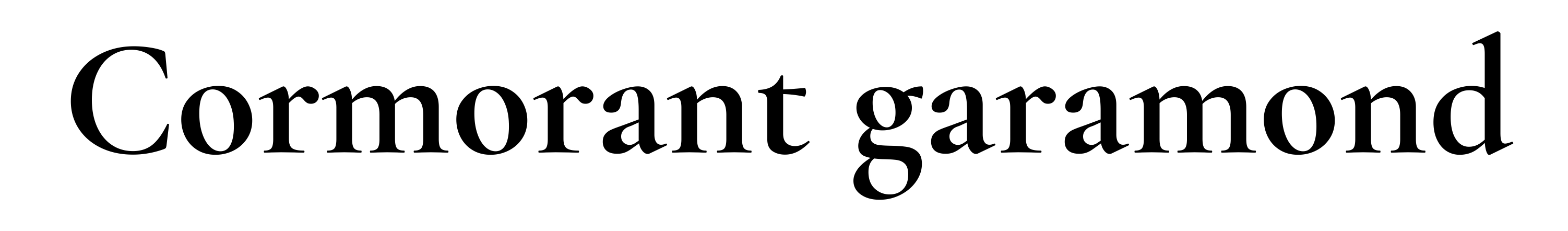 Cormorant garamond