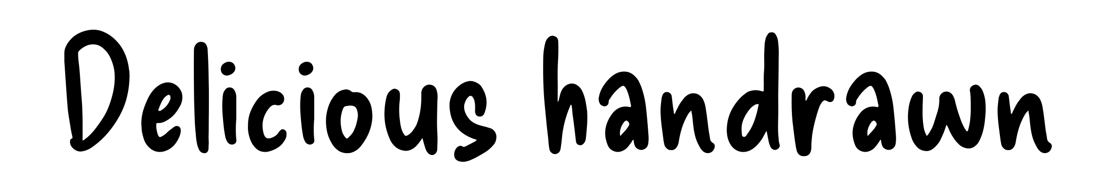 Delicious handrawn