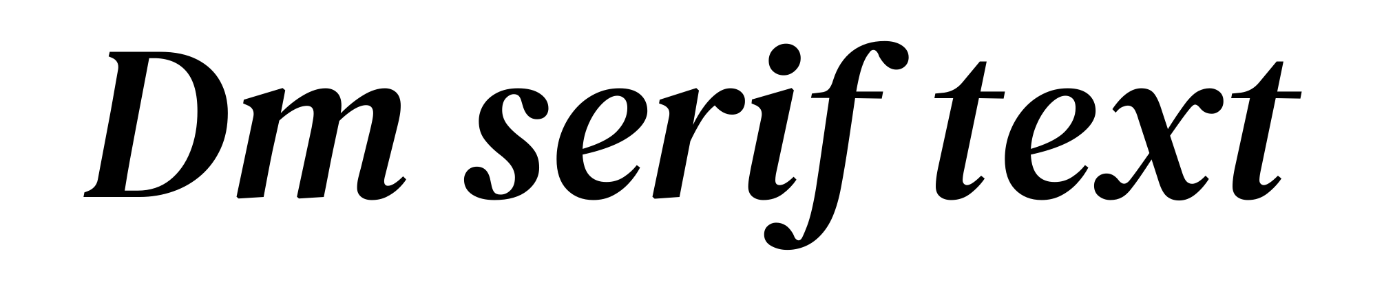 Dm serif text