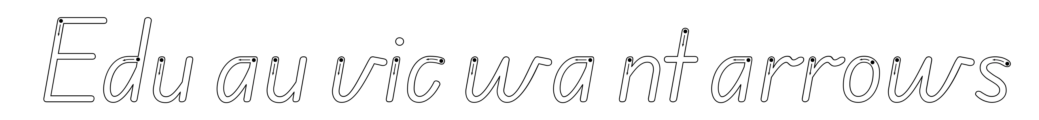 Edu au vic wa nt arrows